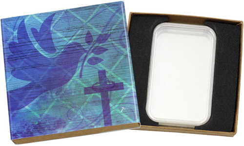 SilverTowne Natural Kraft Paper Gift Box with Religious Box Sleeve & Capsule - Product Packaging [Add $5.00]